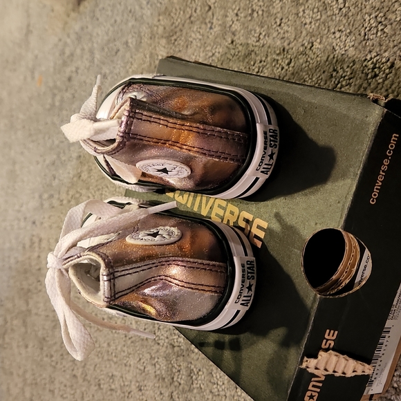 Converse Dusk pink white black  CTAS HI size 5 - Picture 4 of 7